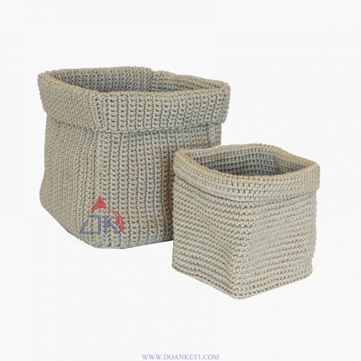 Textile Basket S/2 # DK143