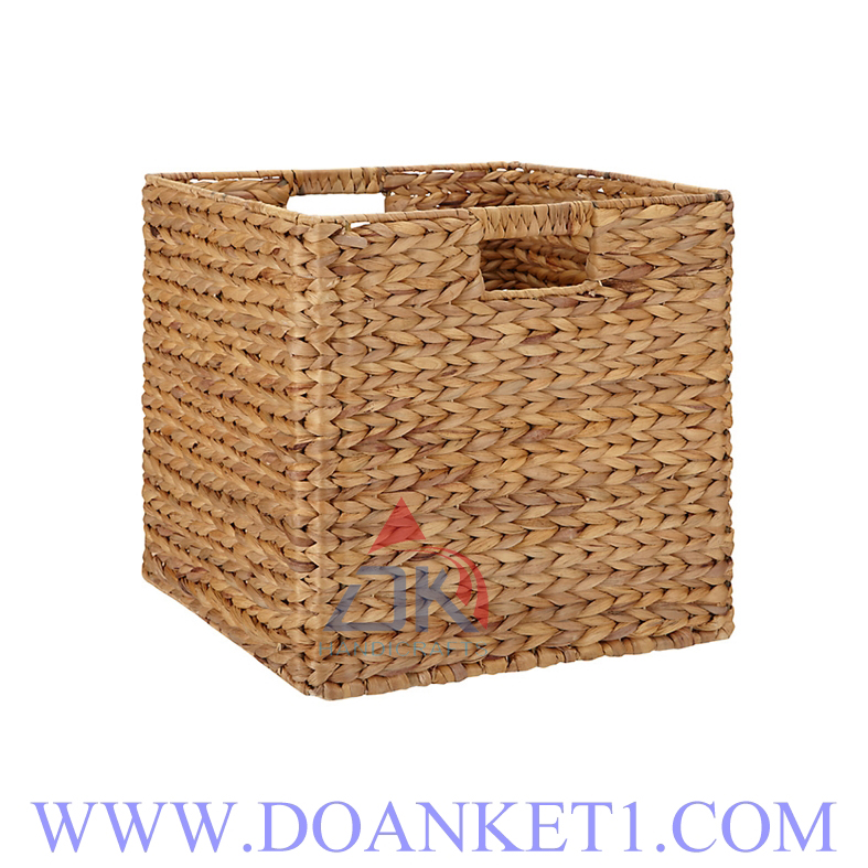 Water Hyacinth Basket S/2 # DK416